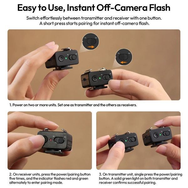 Адаптер-тригер для спалаху Ulanzi LA10 Mini Flash Trigger (C059) VS 38120 фото