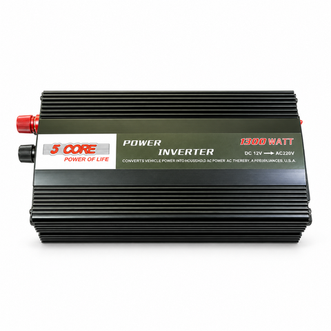 Інвертор 5 CORE CRE-1300VA 1300W 12V/220V із зарядкою АКБ 15A та UPS IN 58863 фото
